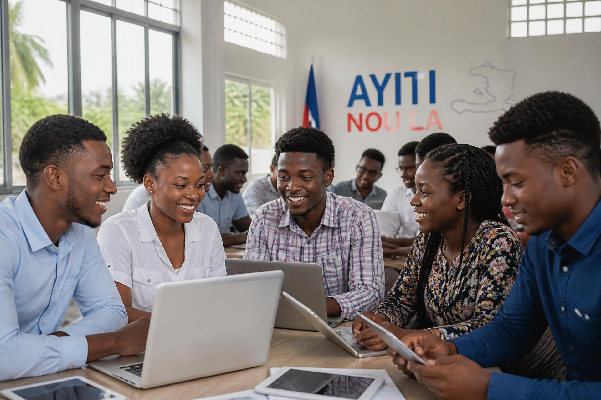 Jeunes haïtiens innovant avec le numérique